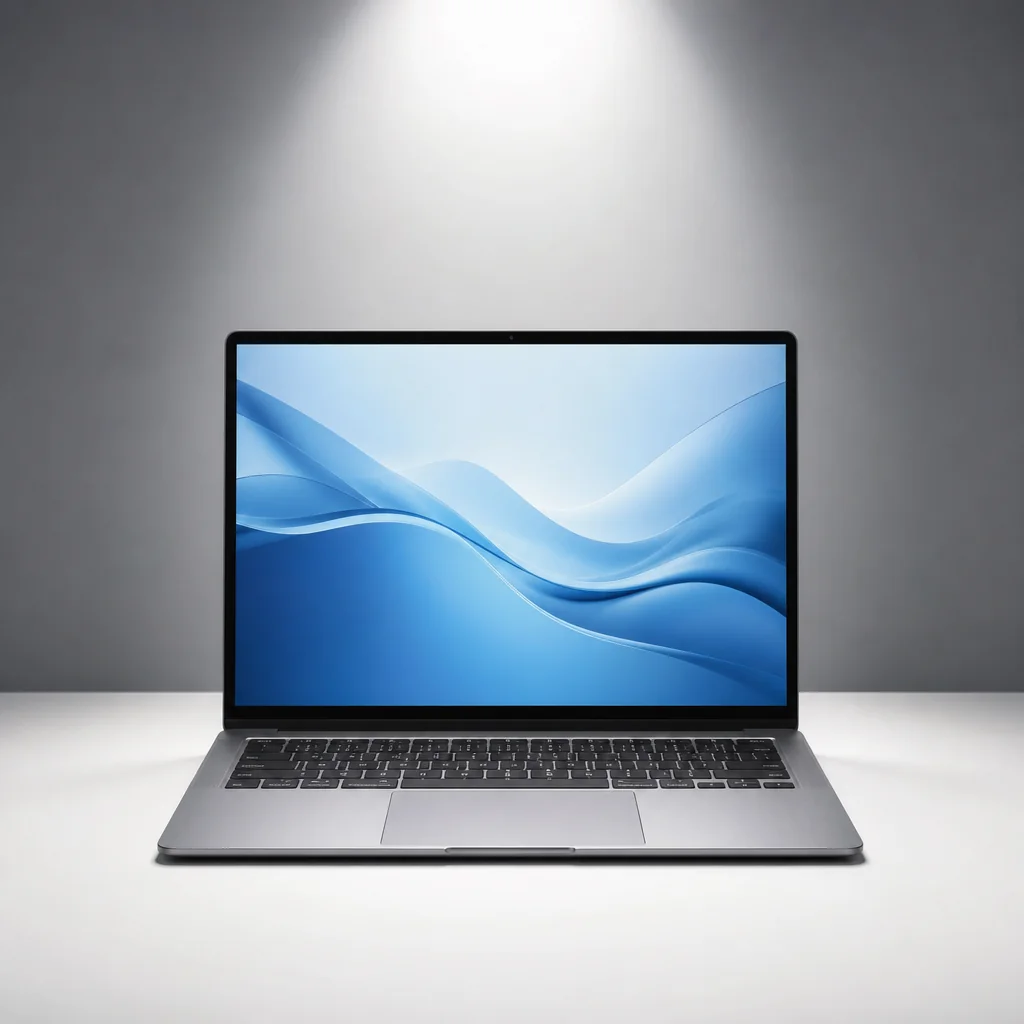 Premium modern laptop showcasing high performance display